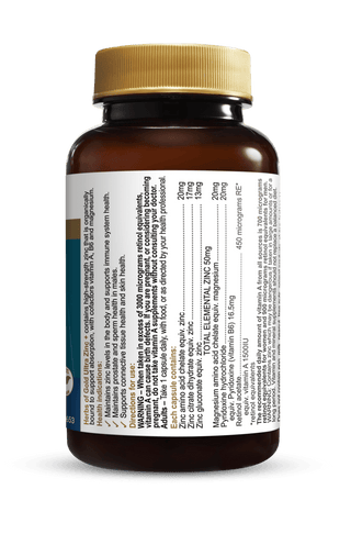 Ultra Zinc+ by Herbs of Gold 60 Capsules - Adelaide Supplements