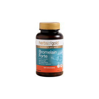 Bromelain Forte by Herbs of Gold 60 Capsules - Adelaide Supplements