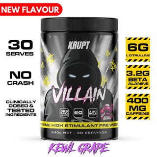 Villain High Stim Pre Workout by Krupt - Adelaide Supplements