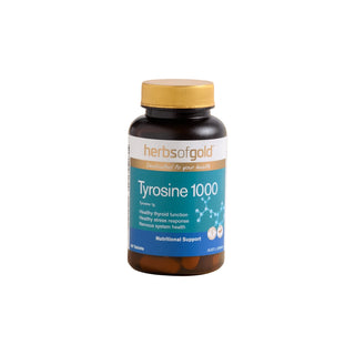 Tyrosine 1000 by Herbs of Gold 60 Tablets - Adelaide Supplements