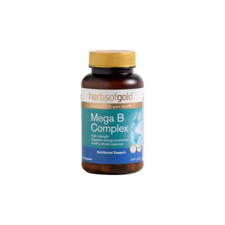 Mega B Complex by Herbs of Gold 60 Capsules - Adelaide Supplements