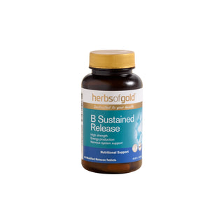 B Sustained Release by Herbs of Gold  60 Tablets - Adelaide Supplements